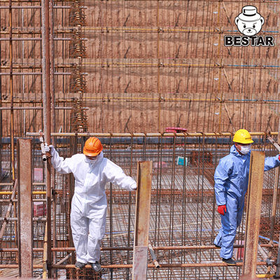 EN14126 टुकड़े टुकड़े में पीपी डिस्पोजेबल मेडिकल कवरॉल टाइप 5 बी / 6 बी